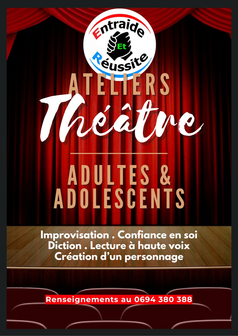 Ateliers théâtre — adultes et adolescents